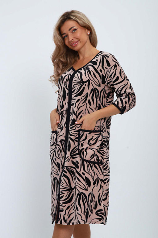 Халат велюровый на молнии (941-6) - Плиона фото 123