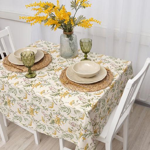 Скатерть Simple life 145х145, рогожка, 100 % хлопок, Хербал ОП