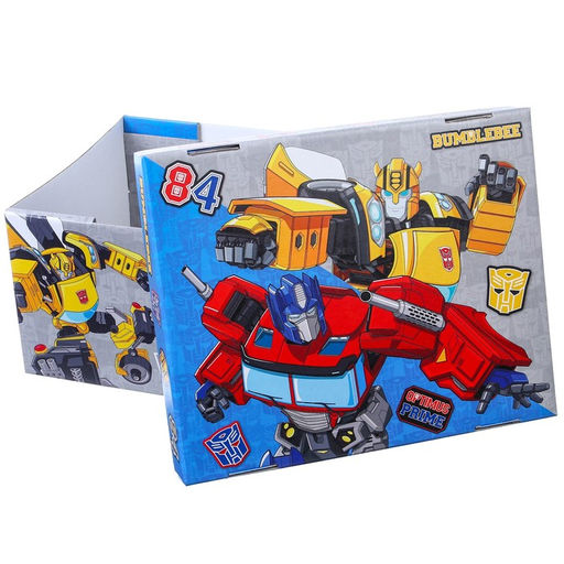 Коробка подарочная складная с крышкой, 31 х 25,5 х 16 Оптимус Прайм и Бамблби, Трансформеры - Hasbro фото 6