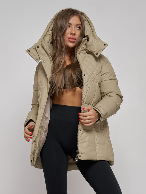 Зимняя женская куртка молодежная с капюшоном 52301SK - Holdluck фото 15