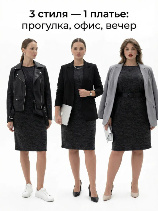 Платье жен.арт.1209-4,черное - Binita фото 13