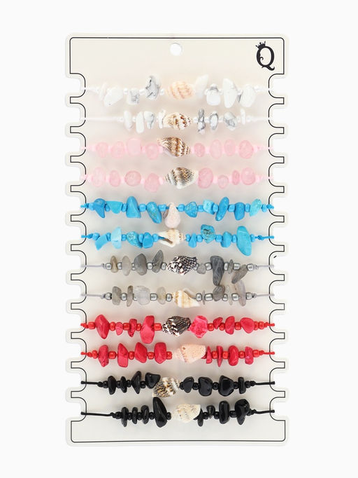 Цена за 12 шт. Браслет «Морской. Ракушка с крошкой перламутра», d=6 см, МИКС