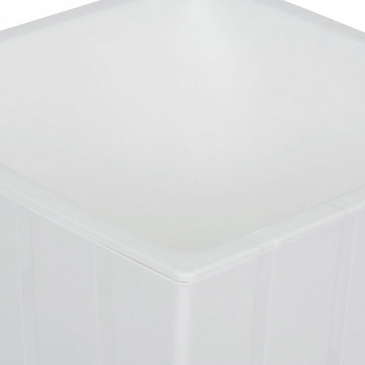 Горшок для цветов пластмассовый Квадро 3,3л, 16х16х16см, со вставкой, белый (Россия) - Домашняя мода фото 3