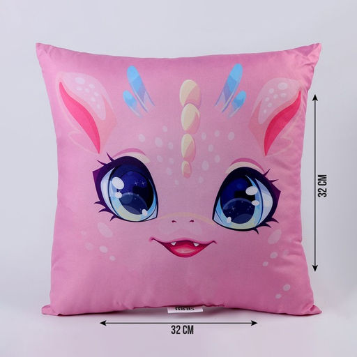 Подушка квадратная Дракоша, розовый - Mni mnu фото 2