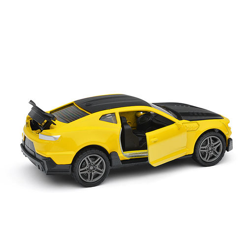 Чёрно-желтая инерционная машинка die-cast,1:32, открывающиеся двери