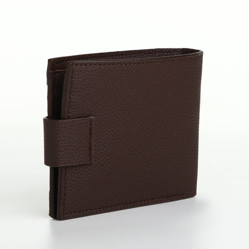 Портмоне мужское «Наджи», на магните, отдел для карт, монет, коричневое