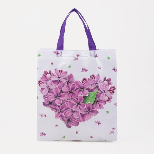 Цена за 2 шт. Сумка хозяйственная без застёжки, цвет фиолетовый