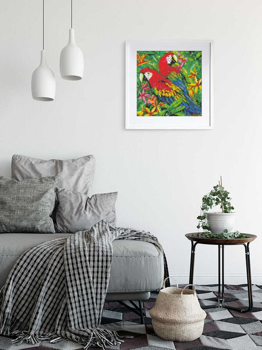 Набор для творчества Алмазная мозаика арт. 59777 / 20 ТРОПИЧЕСКИЕ ПТИЦЫ - Феникс+ фото 2