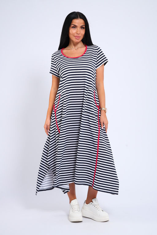 Платье оверсайз с карманами USHI