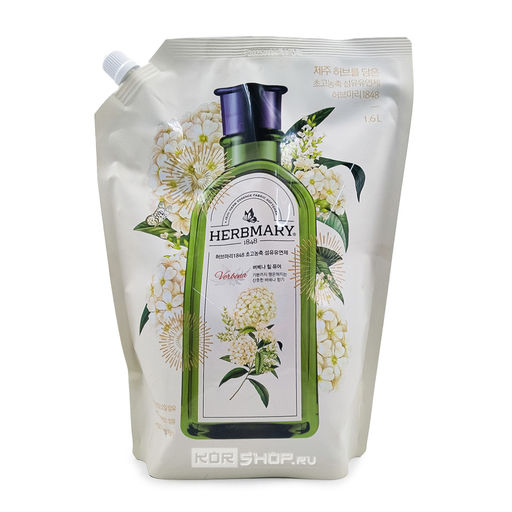 Кондиционер для белья Вербена Хербмари (запасной блок) HerbMary Verbena Pure Aekyung, Корея, 1,6 л Акция