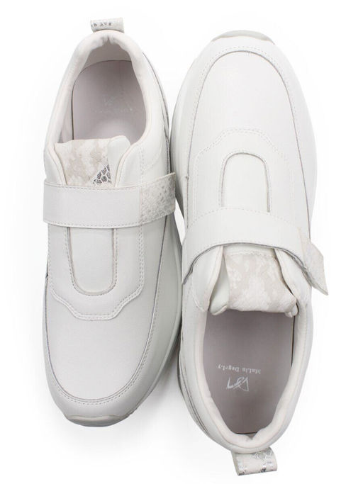 03-A1012-9A WHITE Кроссовки женские (натуральная кожа)