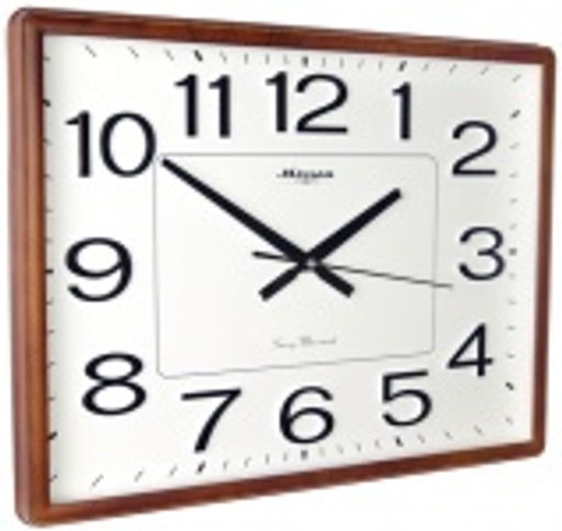 Настенные часы Mirron прямоугольные коричневые P3135BBDB