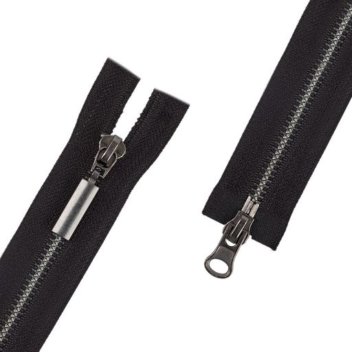 Молния Металл оксид (черный никель) GM-752 двухзамковая 65 см Тип 5 10 шт разъёмная Gamma