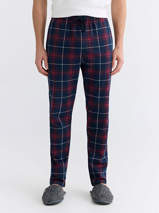 Standart Kal?p Ekose Erkek Pijama Alt