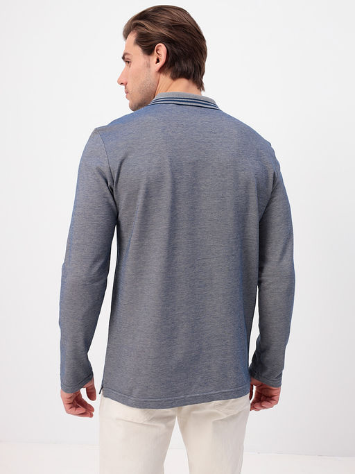 Джемпер мужской с воротником поло GREG G155V-PH24-OZ5 (коричневый)  фото 3