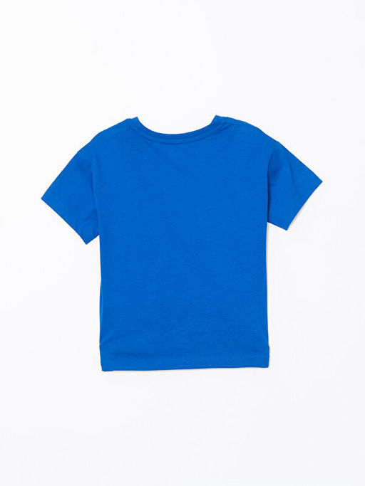 Bisiklet Yaka Bask?l? Erkek ?ocuk Pijama ?st