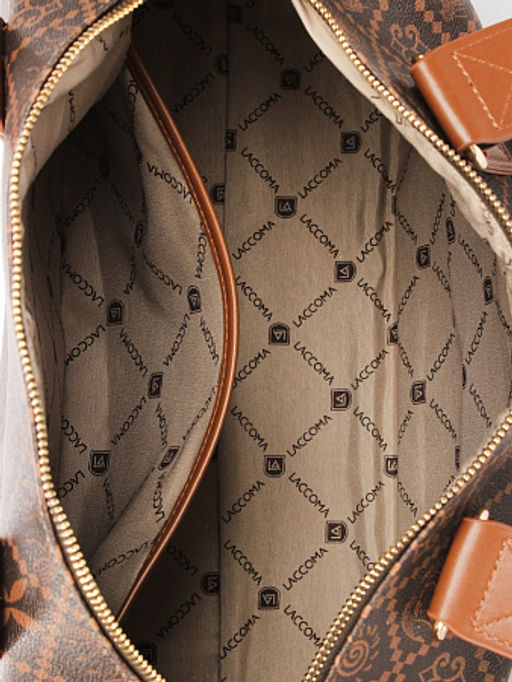 LACCOMA сумка АС89100-Россия-шоколад эко кожа хлопок