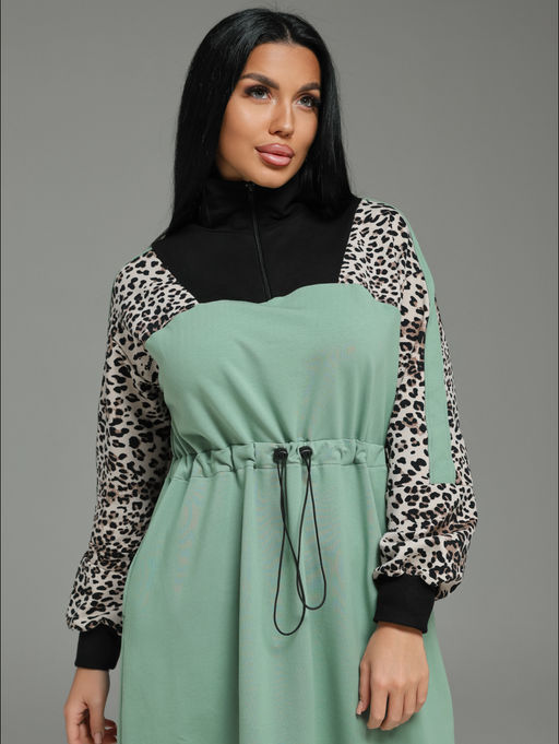 Луиза платье женское (оливковый) - Lovetex фото 2