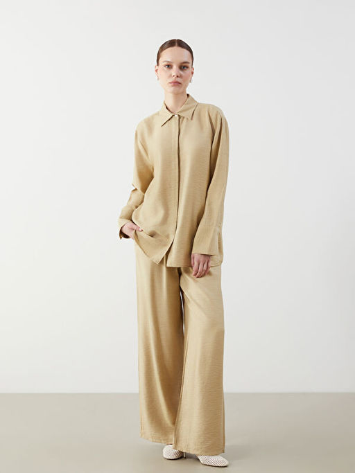 Loose Fit Dokulu Kad?n G?mlek Tunik