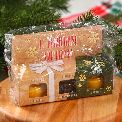 Подарочный набор Радостных дней, 2 крем-меда и варенье с шишками по 30 г - Доброе здоровье фото 5