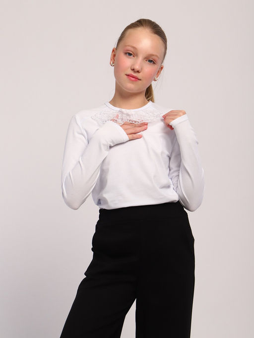 Блузка Инна белый, БЛ-25-1 От Егорки ло Егора - От егорки до егора фото 5