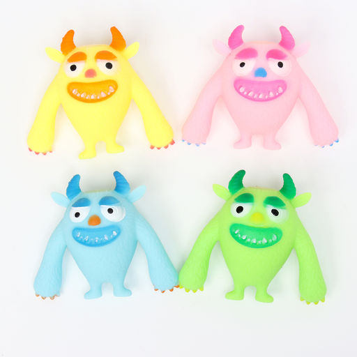 Цена за 12 шт. Антистресс сквиш мялка «Монстр», с пастой, в шоубоксе