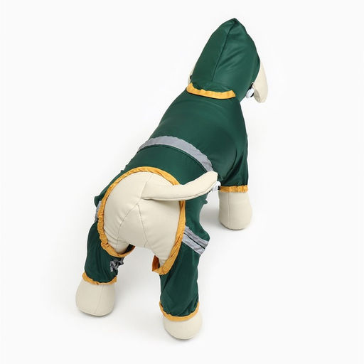 Комбинезон для собак, демисезонный, размер M (ДС 25-27, Ог 35-37, ОШ 27-29 см), зелёный - Simaland фото 4