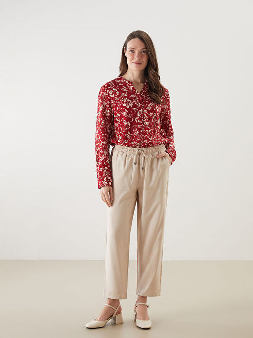 Beli Lastikli Havu? Kesim Kad?n Pantolon