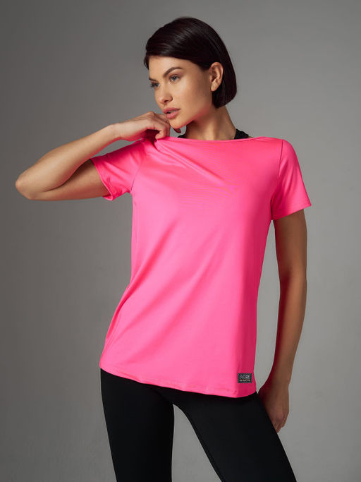 Футболка прямого силуэта с открытой спиной - NEVERLATE фото 2