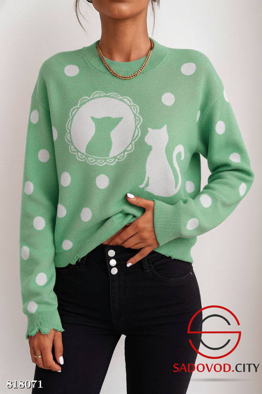 Свитер женский с рисунком - Bruno фото 2