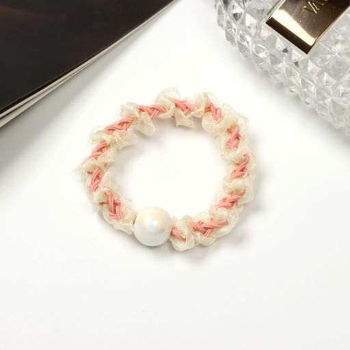 Цена за 6 шт. Резинка для волос «Альта», люкс шарик, 5 см, МИКС