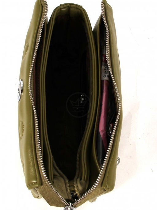 Сумка женская искусственная кожа Marrivina-22027, 3отд, плечевой ремень, зеленый SALE 262613 - Adelia фото 8