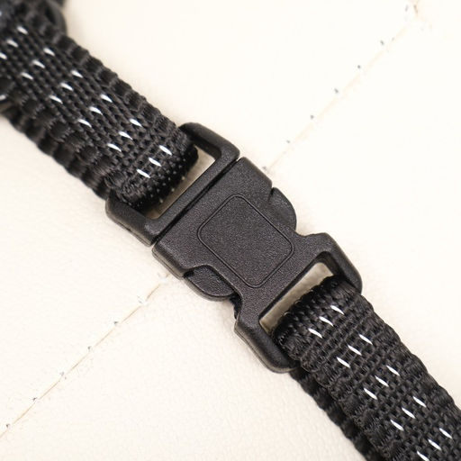 Комплект двухслойный, поводок 130 х 1 см, ОГ 25-38 см, чёрный - Пижон фото 8