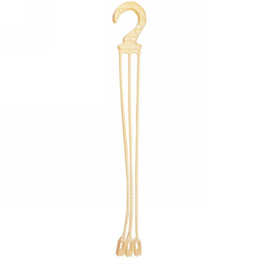 Цена за 6 шт. Подвес для кашпо пластиковый "Мальва" кремовый