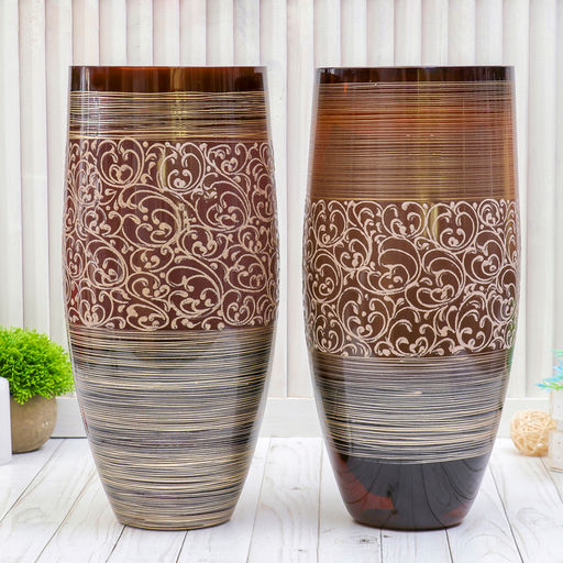 Ваза «Лорелия», 40×17 см, стекло