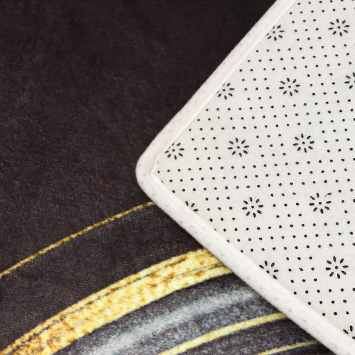 Коврик для ванной и туалета Доляна Камень, 44?120 см, чёрный фото 6