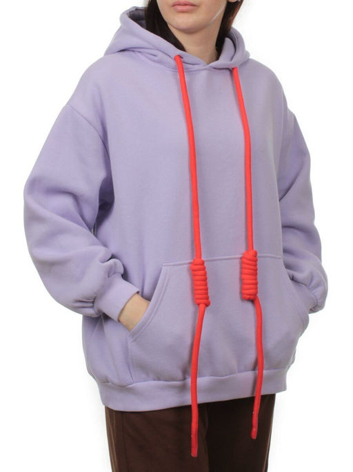 2226 LILAC Толстовка женская (85% хлопок, 10% полиэстер, 5% спандекс) - Fashion фото 2