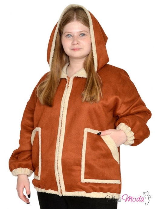 Дубленка-куртка Модель №1791 размеры 44-84 - Plusmoda фото 5