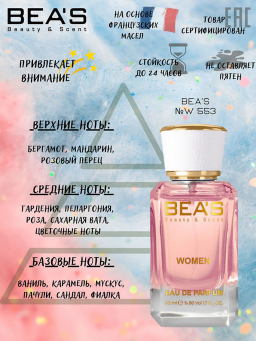 Парфюм Beas 50 ml W 553  women  фото 2