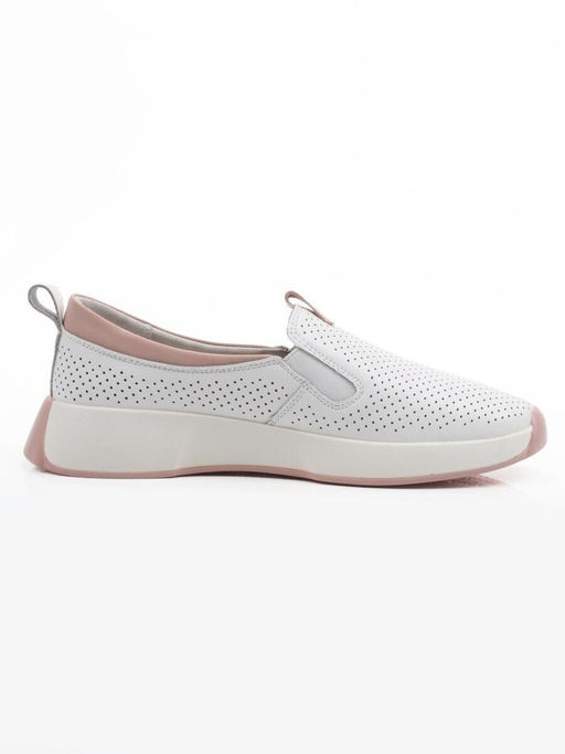 06-YG108-2 WHITE/PINK Туфли летние женские (натуральная кожа)