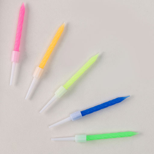 Набор для украшения Топпер С днём рождения, набор свечей 10 шт. - Simaland фото 2