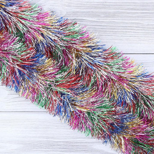 Цена за 10 шт. Мишура новогодняя «Зимнее волшебство. Радуга», d=9 см, 200 см