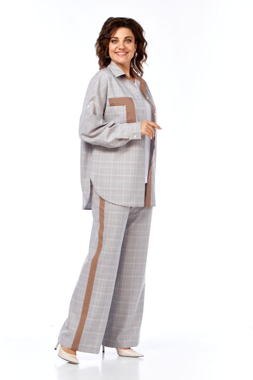 Костюм Olga Style С945 клетка
