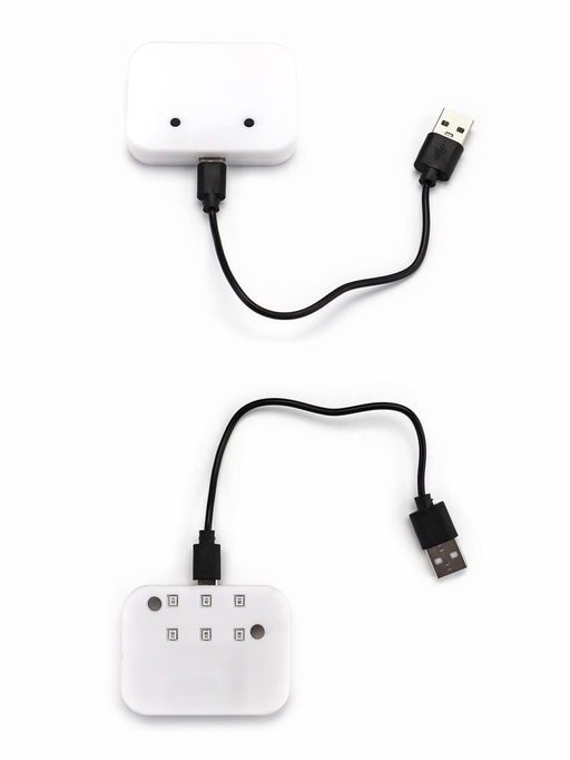 Туалет закрытый, 52×38×37 см, с УФ-лампой и миской, пластик, серый