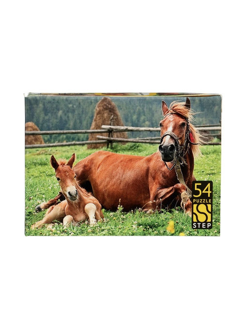 Цена за 20 шт. Пазл 54 эл. "Лошади. Символ года" МИКС