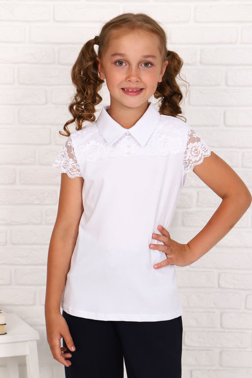 Миранда блузка детская кор. рукав