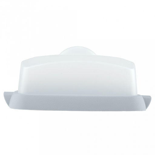 Масленка пластмассовая "Таира" 17х12х7см, прозрачная крышка, светло-голубая (Россия)