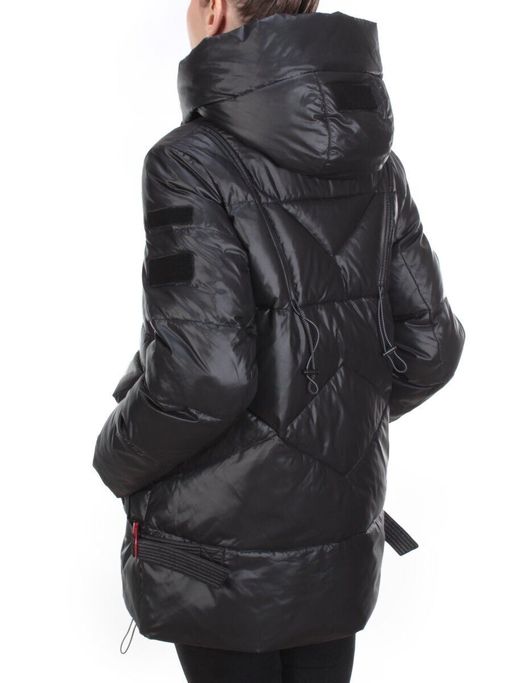 8912 BLACK Куртка зимняя женская CORUSKY (200 гр. холлофайбера) - Fashion фото 4