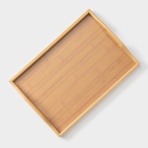 Поднос с ручками BellaTenero Striata, 37.5×26×5 см, бамбук