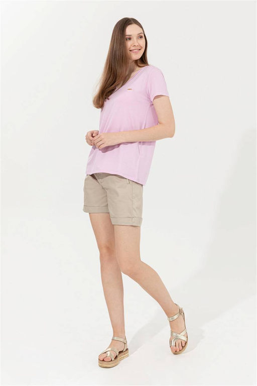 U. S. Polo Assn Женские тканые бермуды цвета хаки Капри - U.s. polo assn фото 3